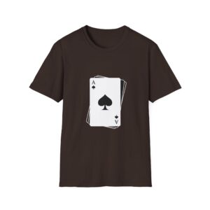 Ace of Spades T-Shirt: Unisex Cotton Crew Neck Card Design