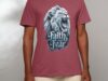 Faith Over Fear Lion T-Shirt: Inspirational Graphic Tee