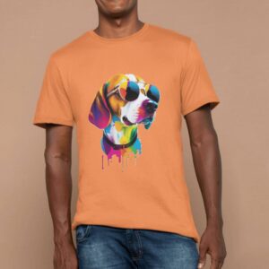 Funny Dog T-Shirt: Colorful Graphic Tee for Dog Lovers, Mom’s Pet Shirt